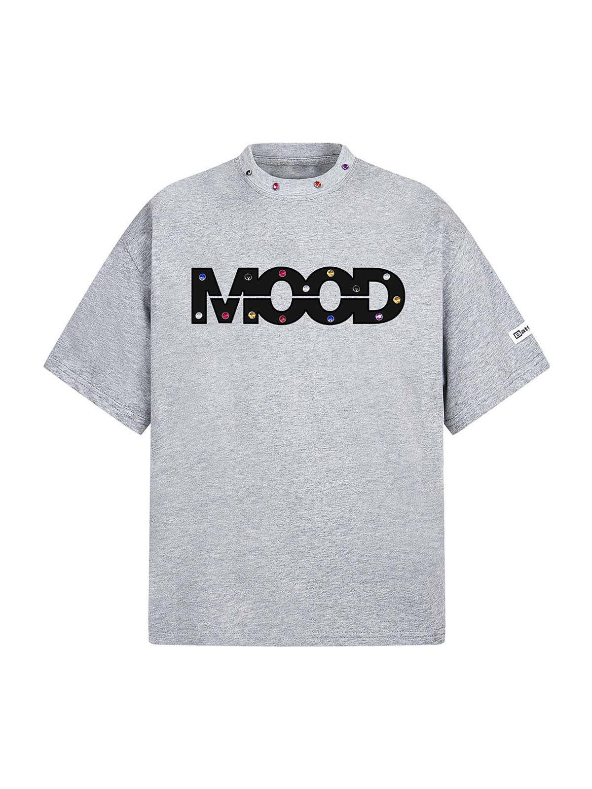 T-shirt Street Retro MOOD Patch brodé à rivets