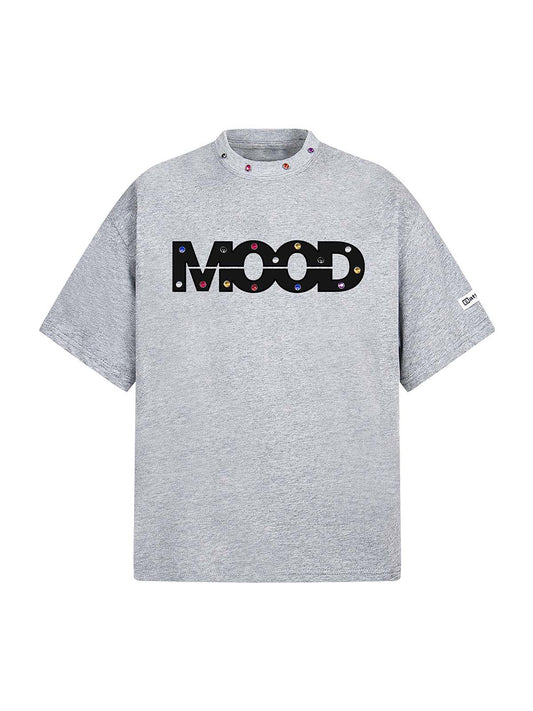 T-shirt Street Retro MOOD Patch brodé à rivets