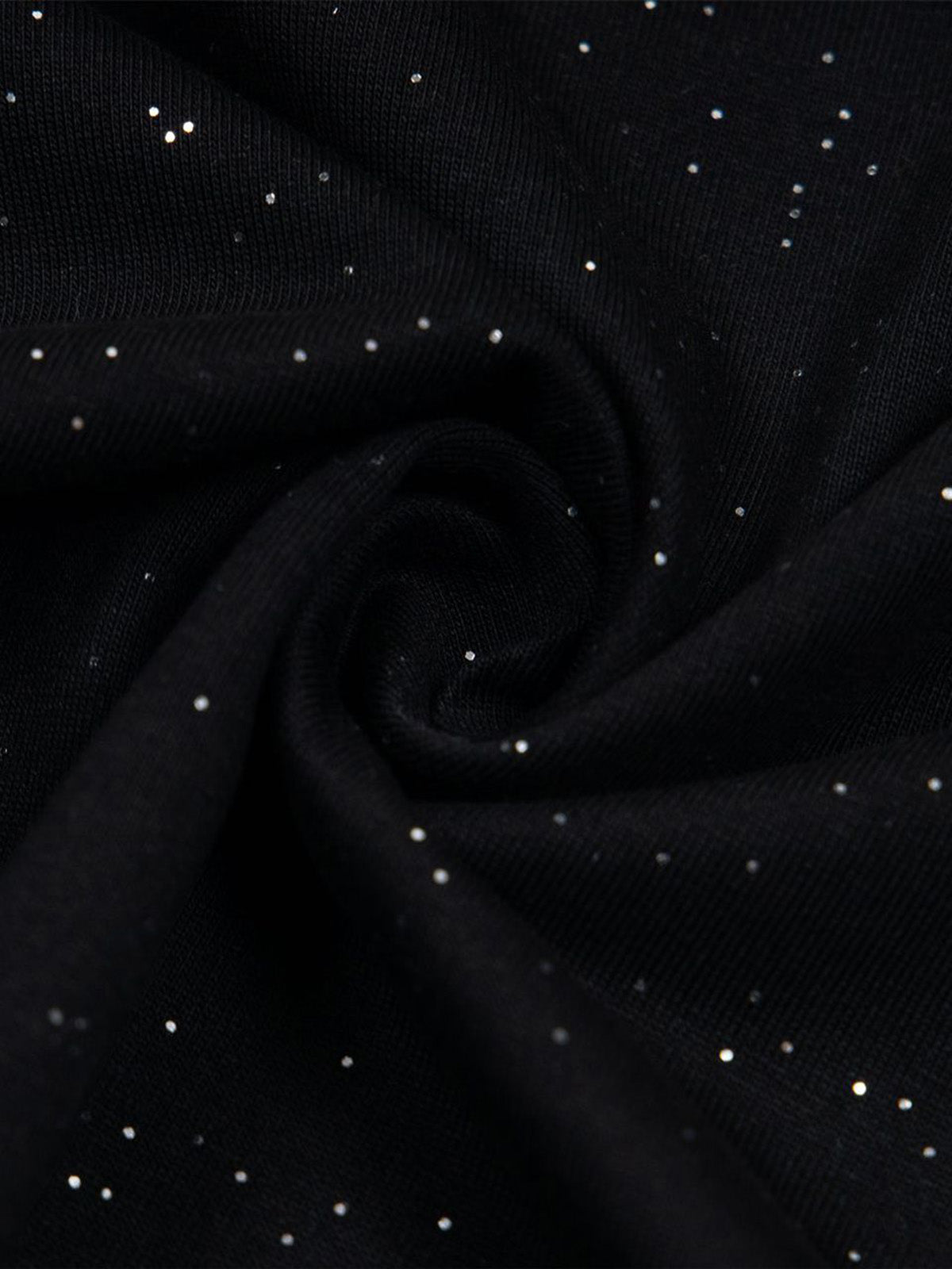 Kurzärmliges T-Shirt mit Retro-Schriftdesign und starkem Sternenhimmel-Print