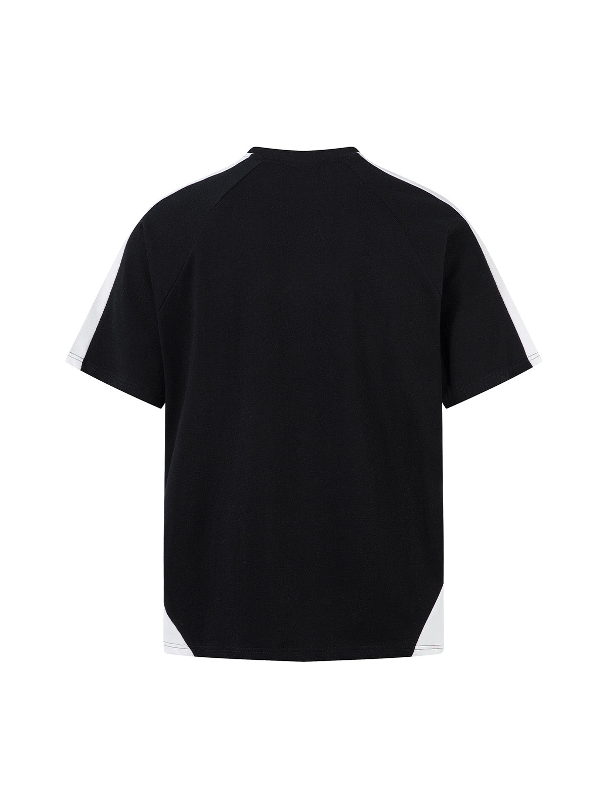 T-Shirt mit Motorrad-Aufdruck in Kontrastfarbe – 2325