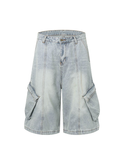 Cleanfit Denim Baggy Cargo Jorts