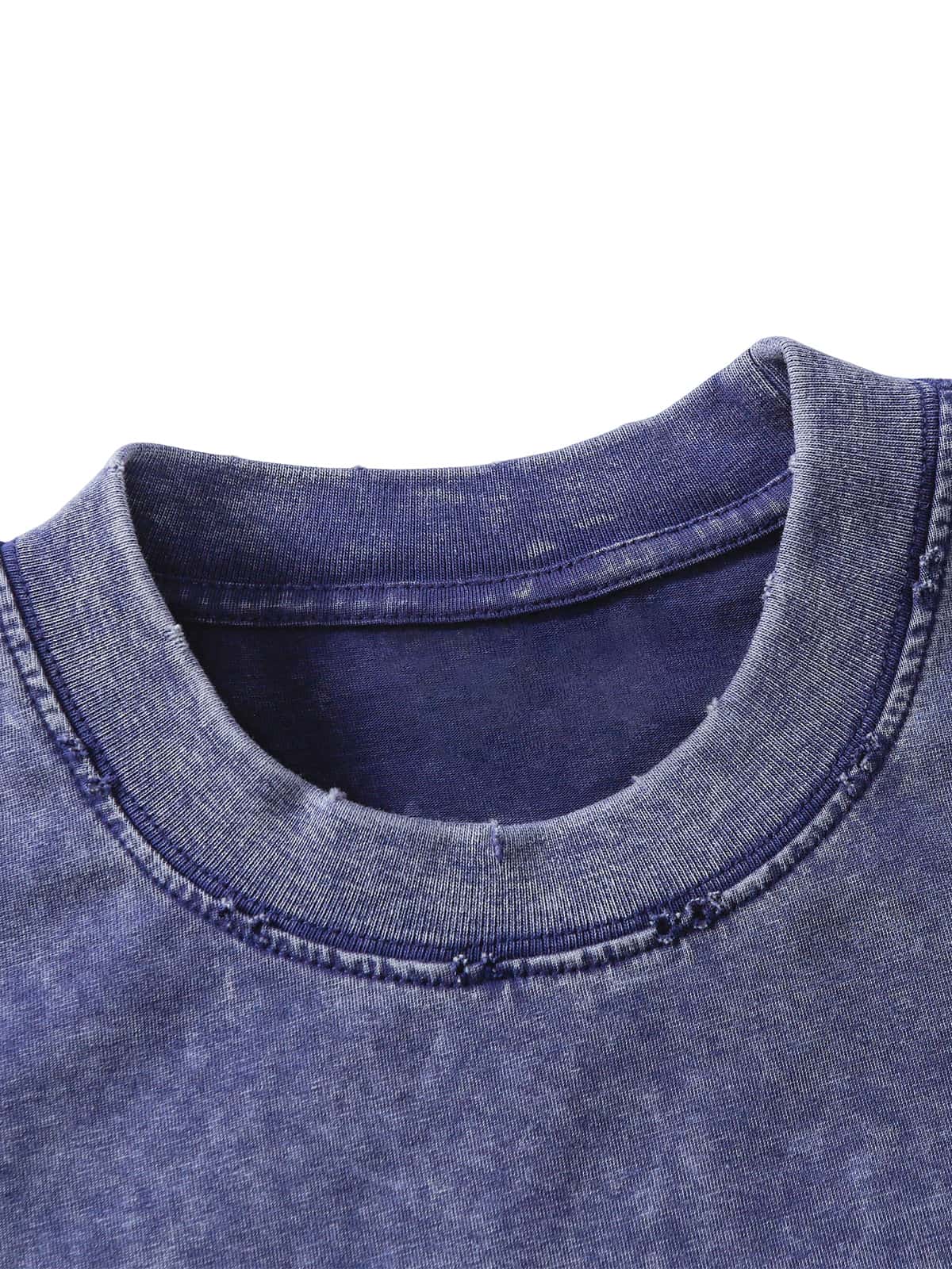 T-shirt ras du cou délavé vintage