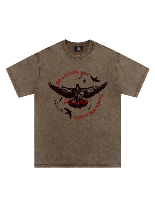 Original Vintage Washed Slogan Graphic T-Shirt