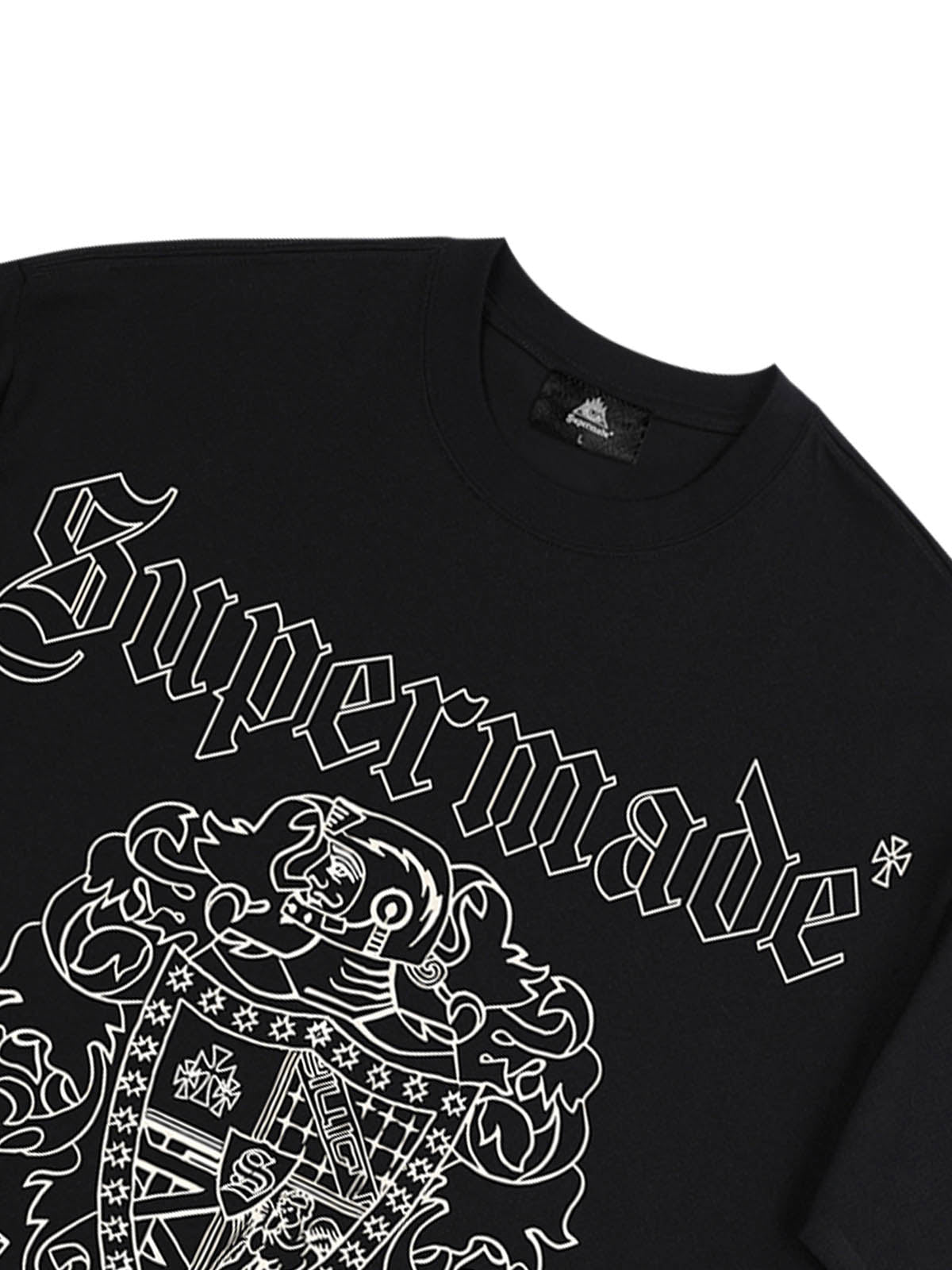 Original Gothic Letter Family Shield Badge Print T-Shirt