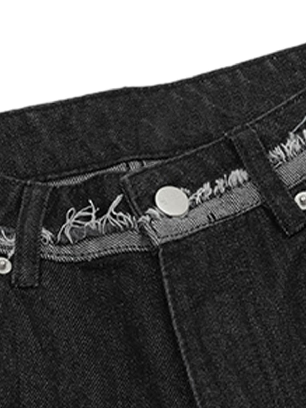 Cleanfit Raw Edge Jeansshorts