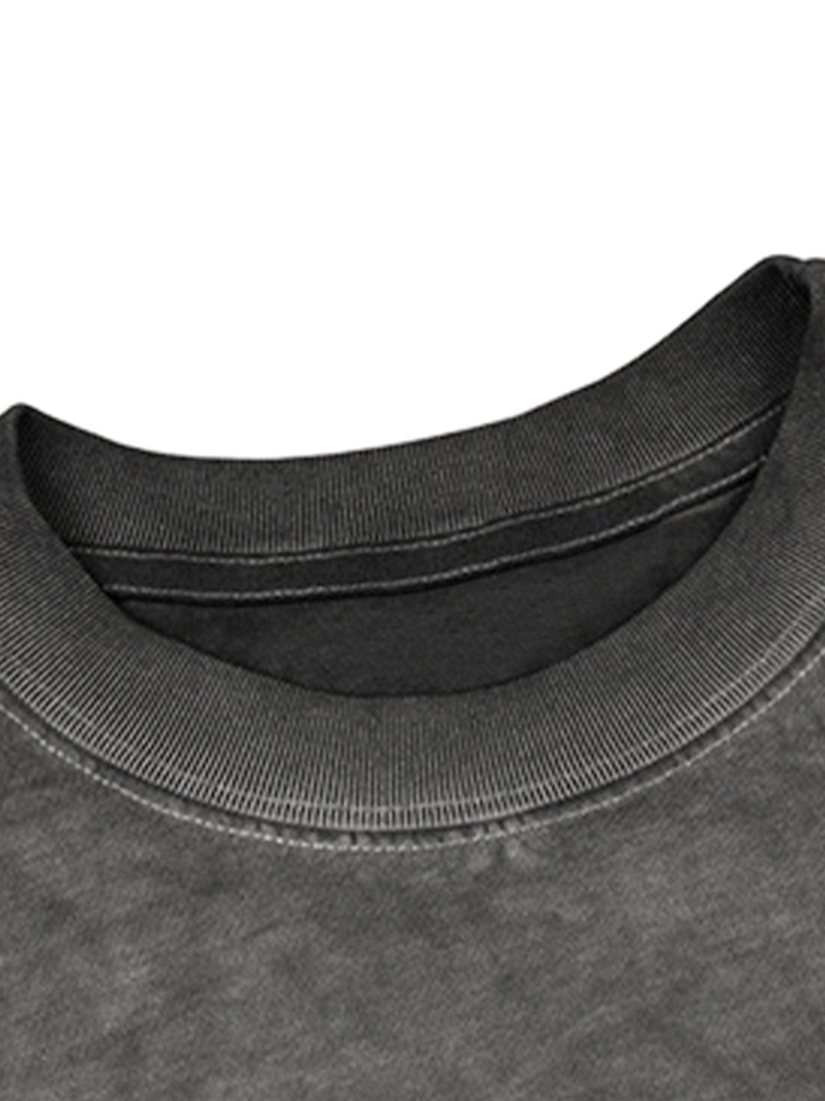 Portrait Print Crew Neck T-Shirt - 2377