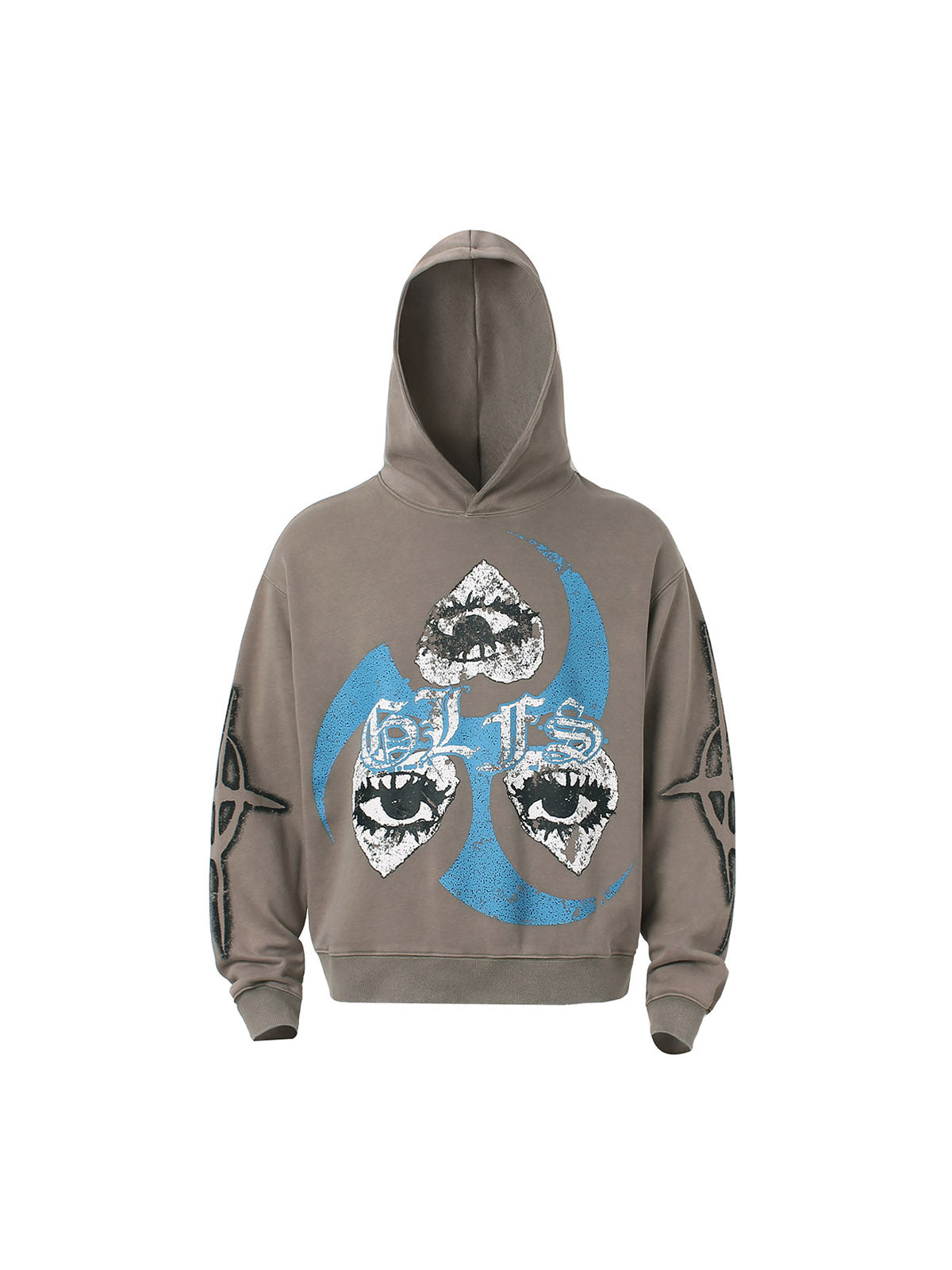 Thesupermade Kapuzenpullover mit „Triple Eye“-Grafik