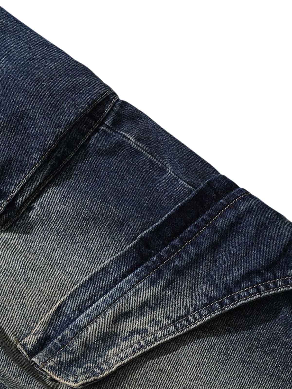 Stark gewaschene Baggy-Barrel-Jeans für Arbeitskleidung – 2337