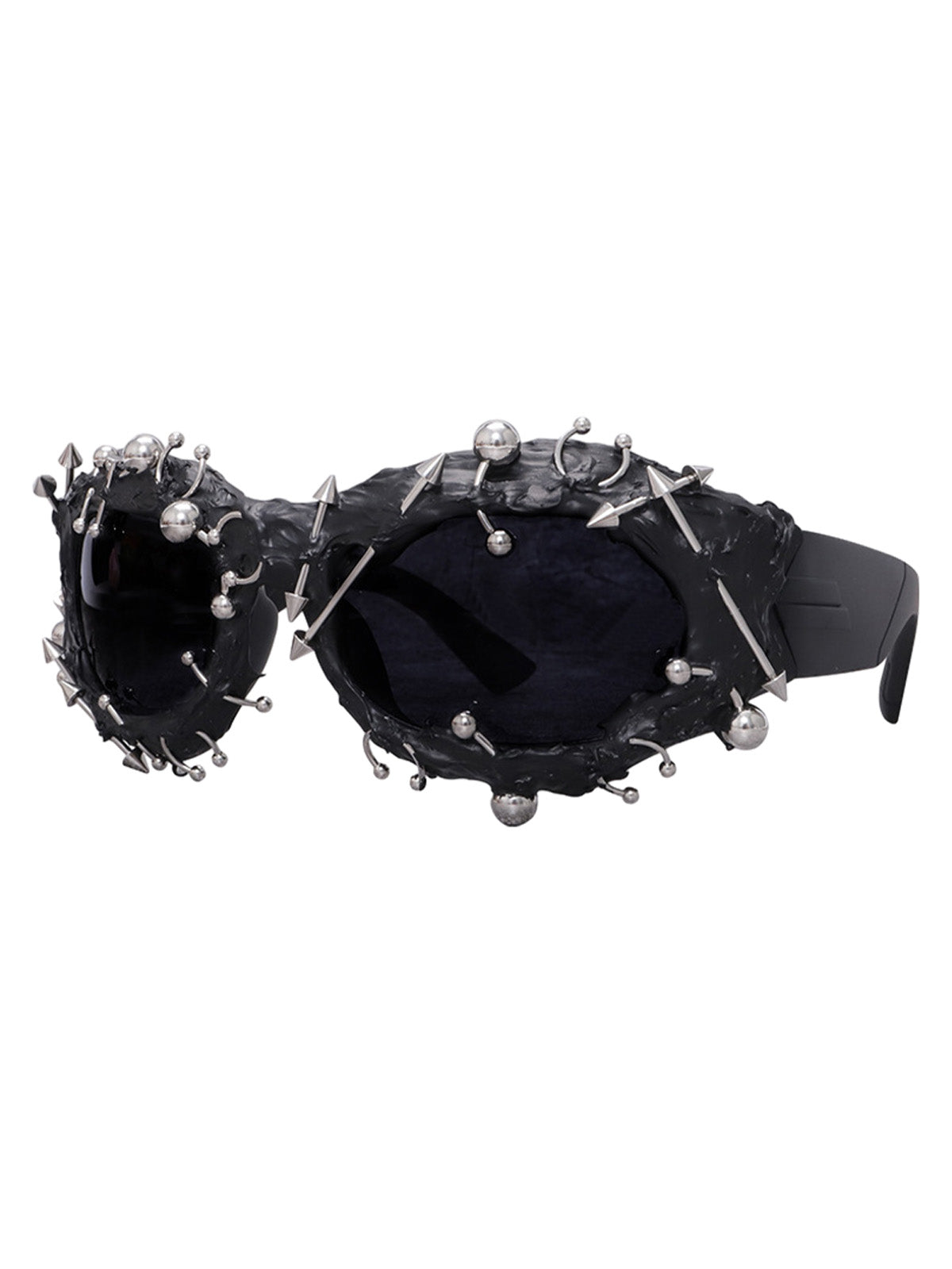 Lunettes de soleil style punk rivetées