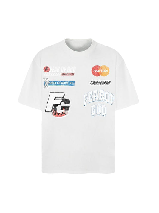 T-shirt graphique style course