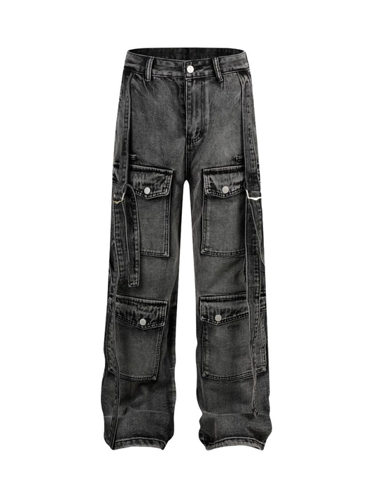 Thesupermade Multi-Pocket-Cargo-Jeans
