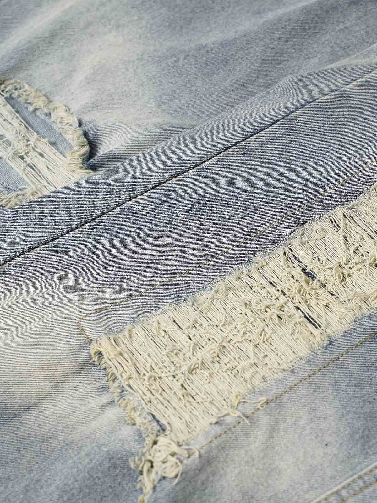 Thesupermade Washed Ripped Baggy Jeans