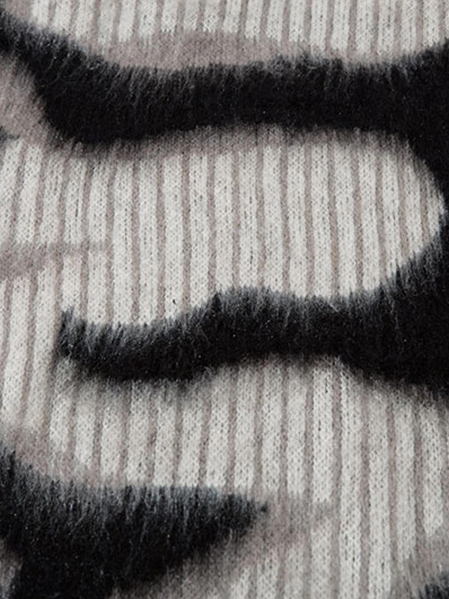 Pull ras du cou en mohair abstrait Thesupermade