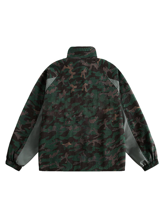 Thesupermade Camouflage Diamond Patchwork Jacke