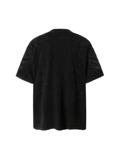 T-shirt ras du cou délavé vintage