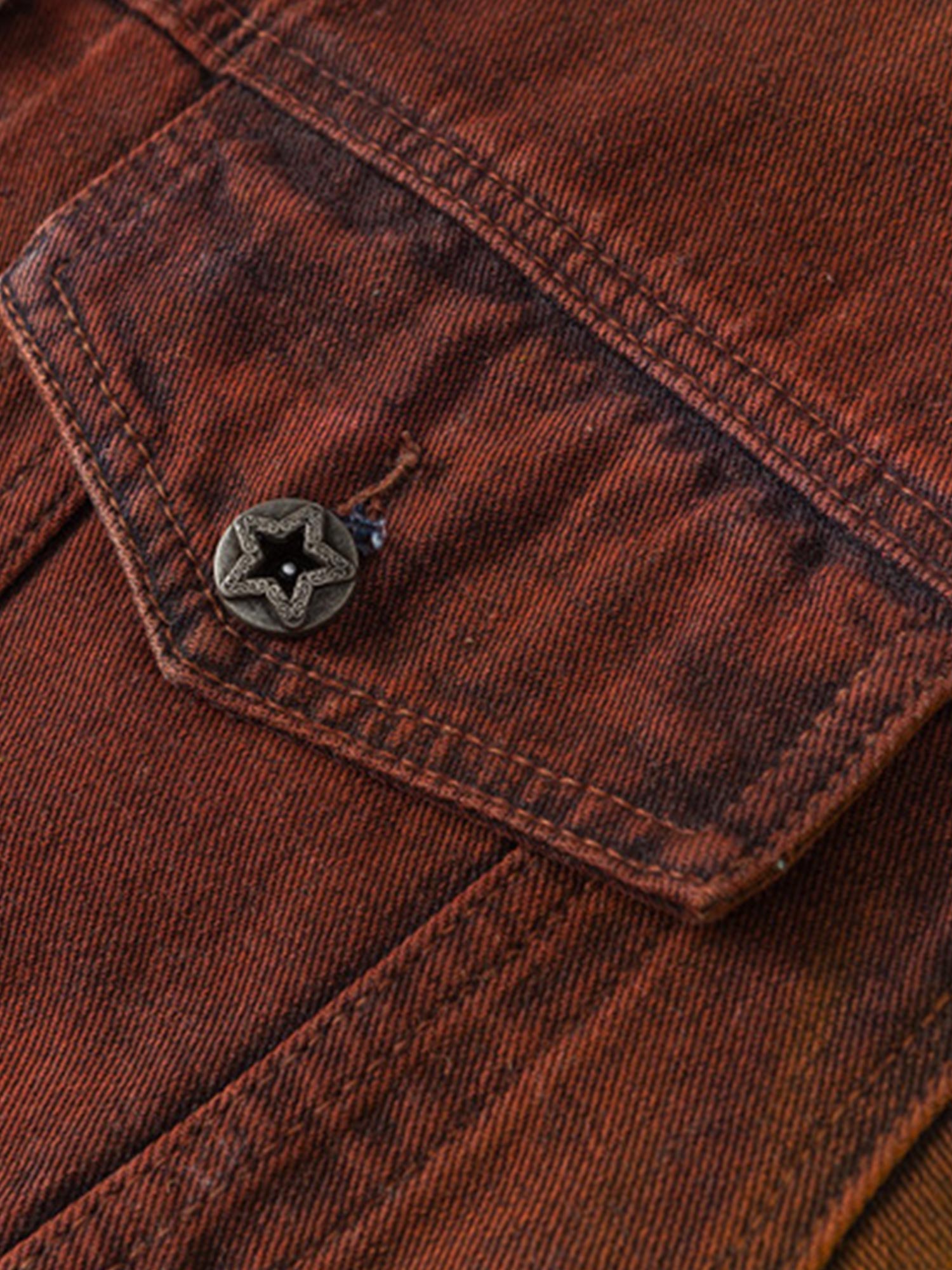 Veste en jean peinte à la bombe effet vieilli de Thesupermade High Street