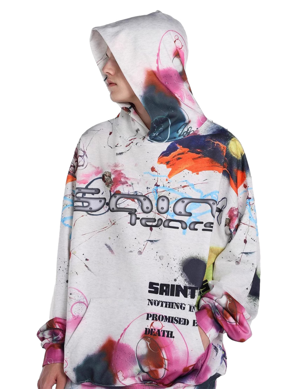 Thesupermade Street Graffiti Hooded Sweatshirt