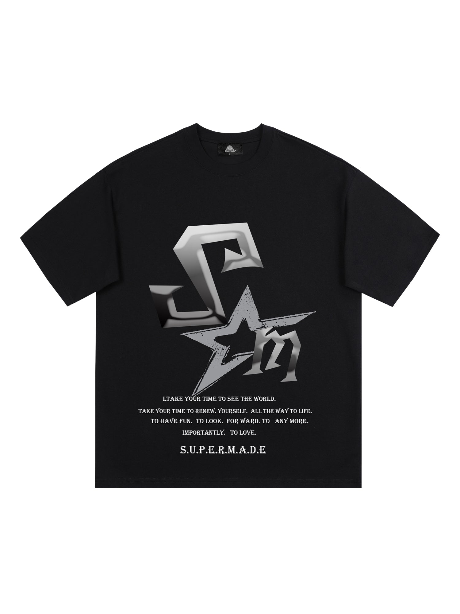 T-shirt imprimé avec le logo Thesupermad