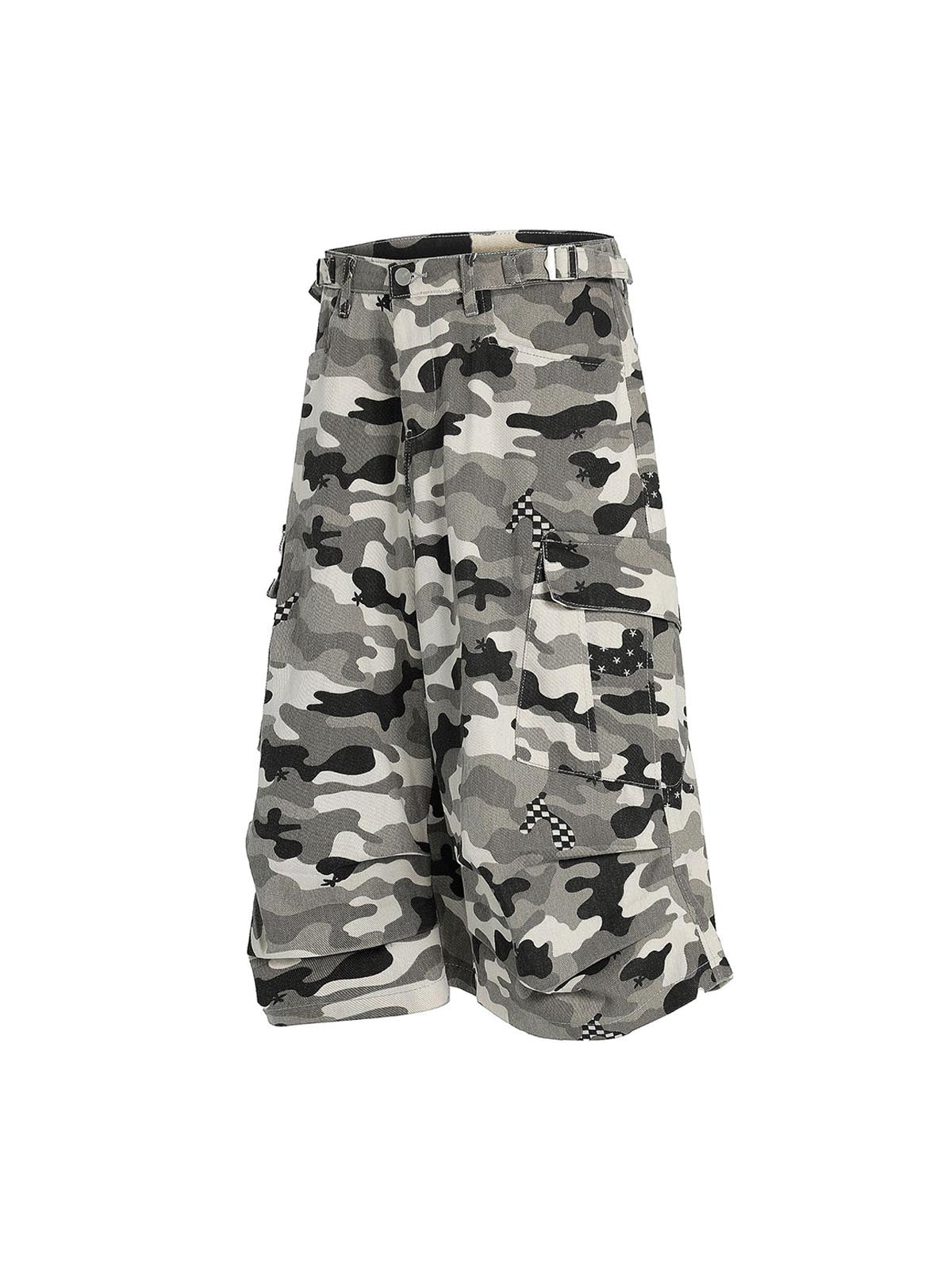 Camouflage Multi-pocket Cargo Jorts