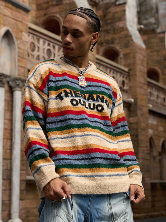 Pull rayé vintage Thesupermade - 2344
