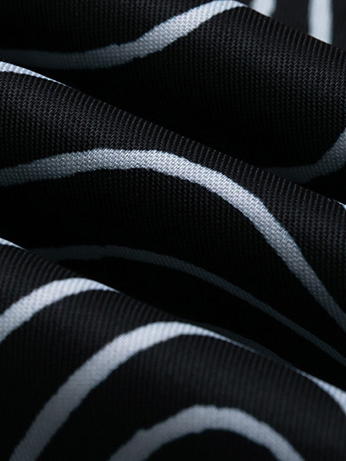 Striped Graffiti Line Button-Up Shirt