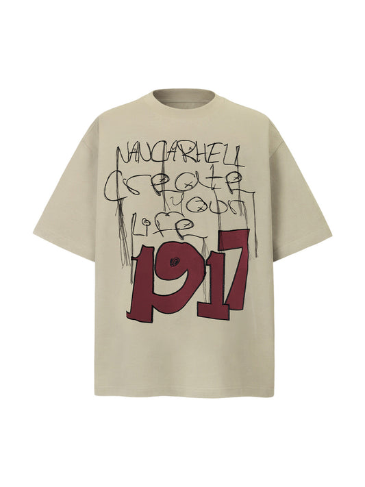 Letter Print Short Sleeve T-Shirt