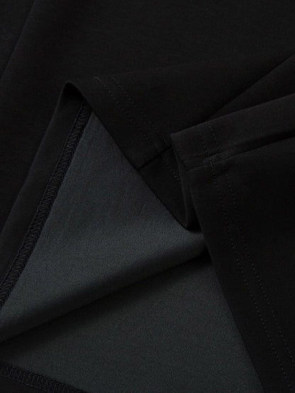 Retro Rivet Pleated Functional T-shirt