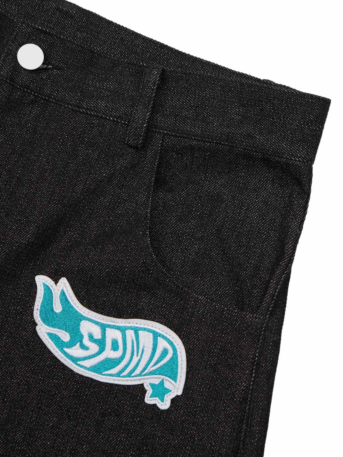 Original Embroidered Patch Street Denim Shorts