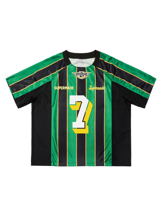 Original Retro Striped Spliced Sports Jersey T-Shirt