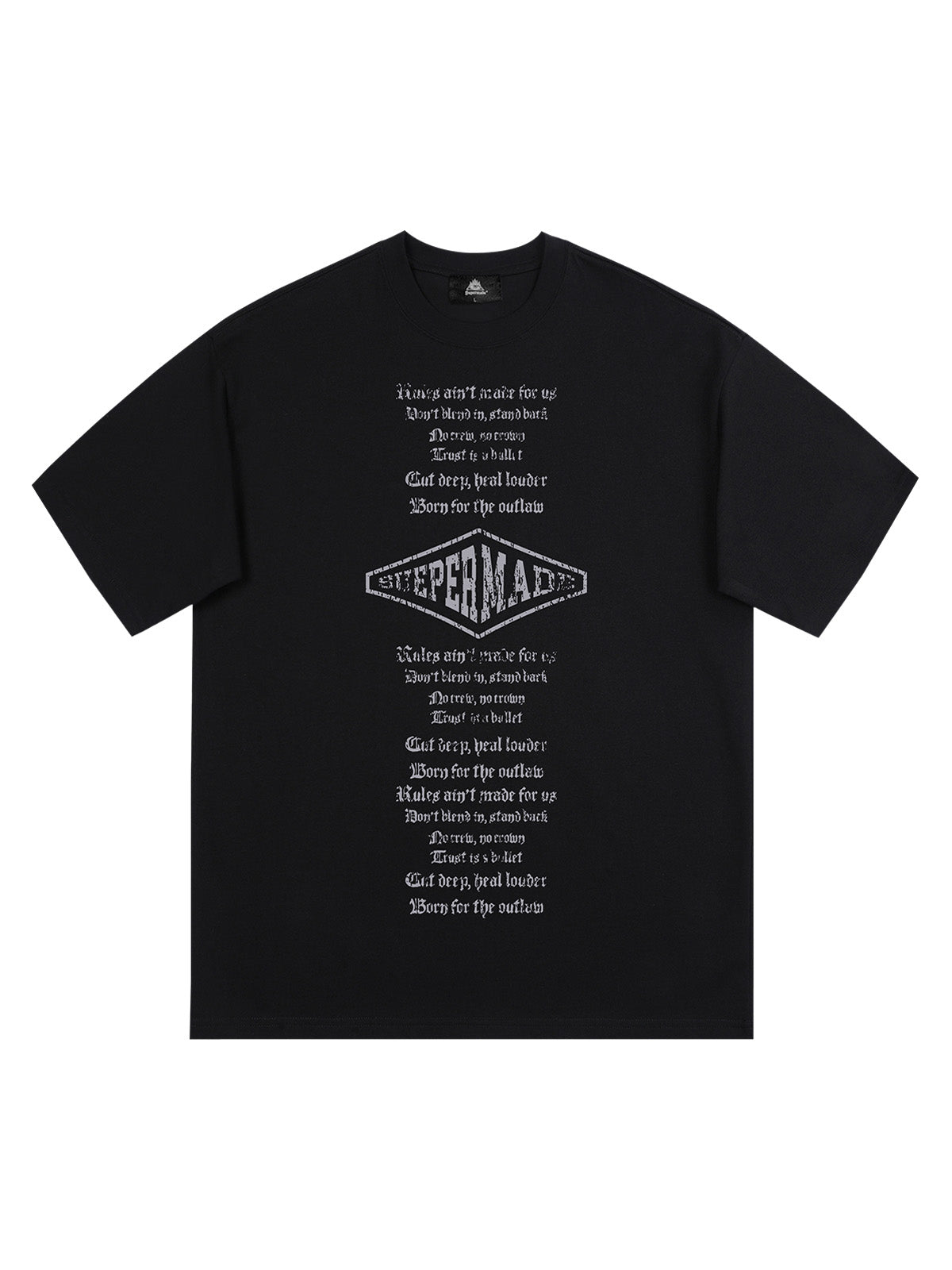 T-shirt graphique original avec lettres