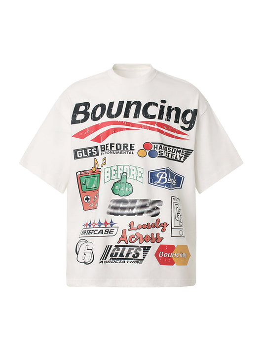 T-shirt imprimé graphique de rue