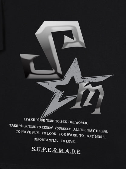 T-shirt imprimé avec le logo Thesupermad