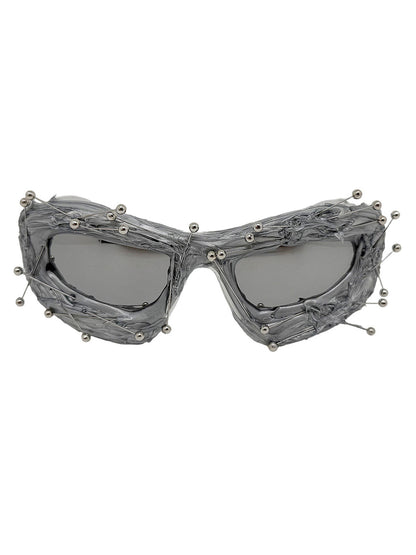 Hip Hop Punk Beaded Sunglasses
