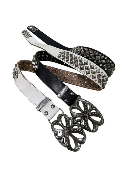 Ceinture rétro punk strass Thesupermade - 2175