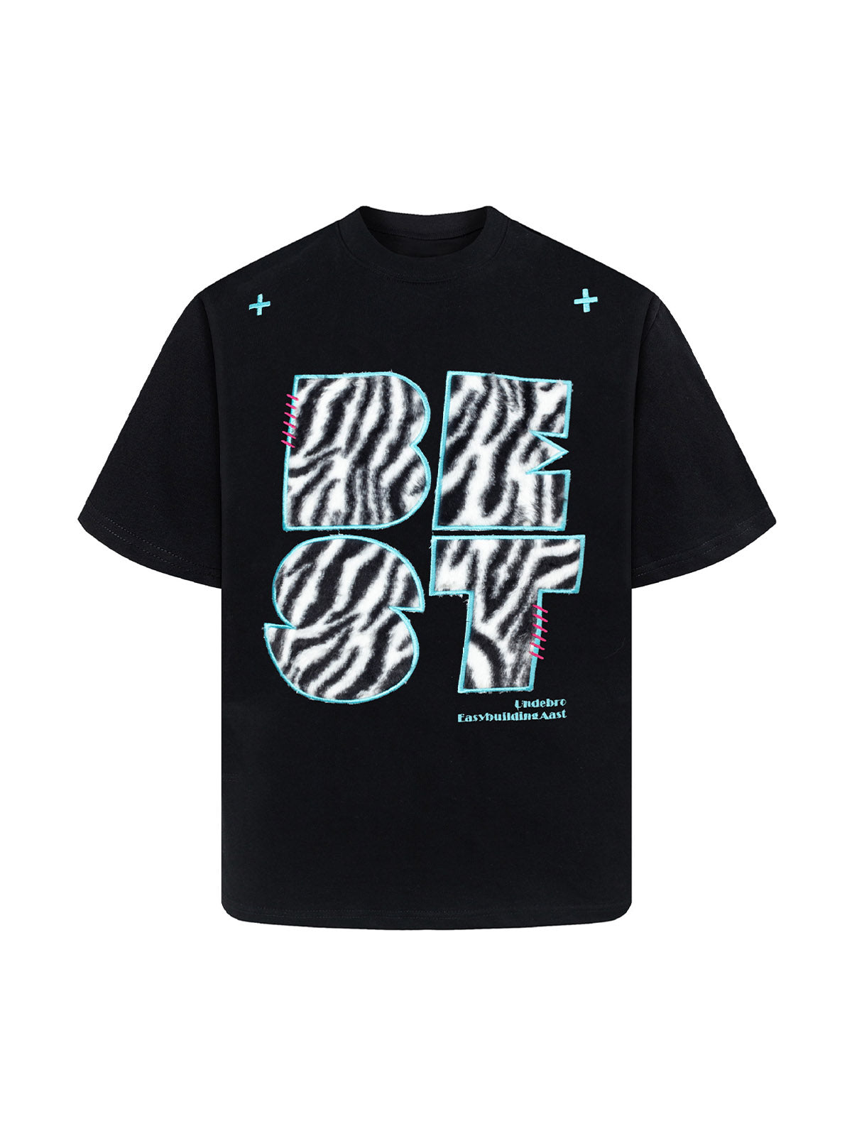 Bold Zebra Print Graphic T-Shirt