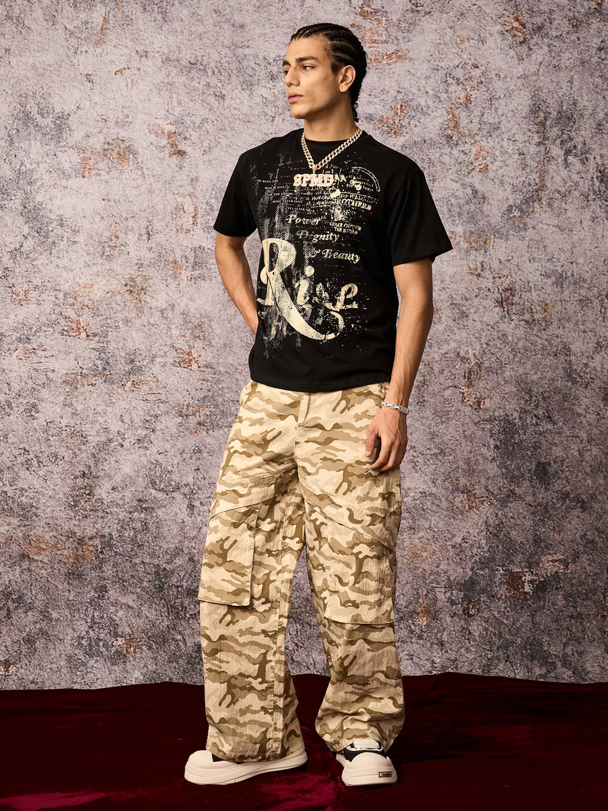 Phantom Letter Print T-shirt