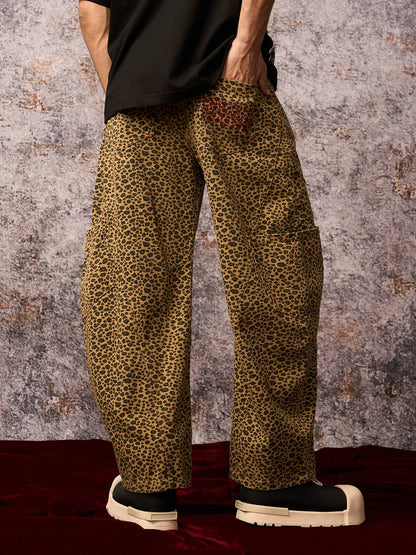 Cheetah Print Barrel Pants