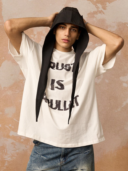 Original ”Trust is a Bullet“ Graphic Slogan T-Shirt