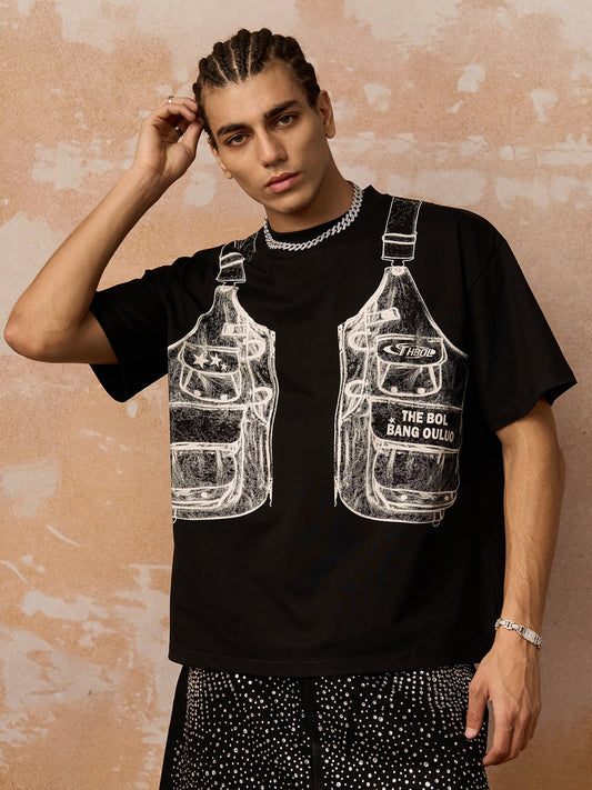 Jacket Print Graphic T-Shirt