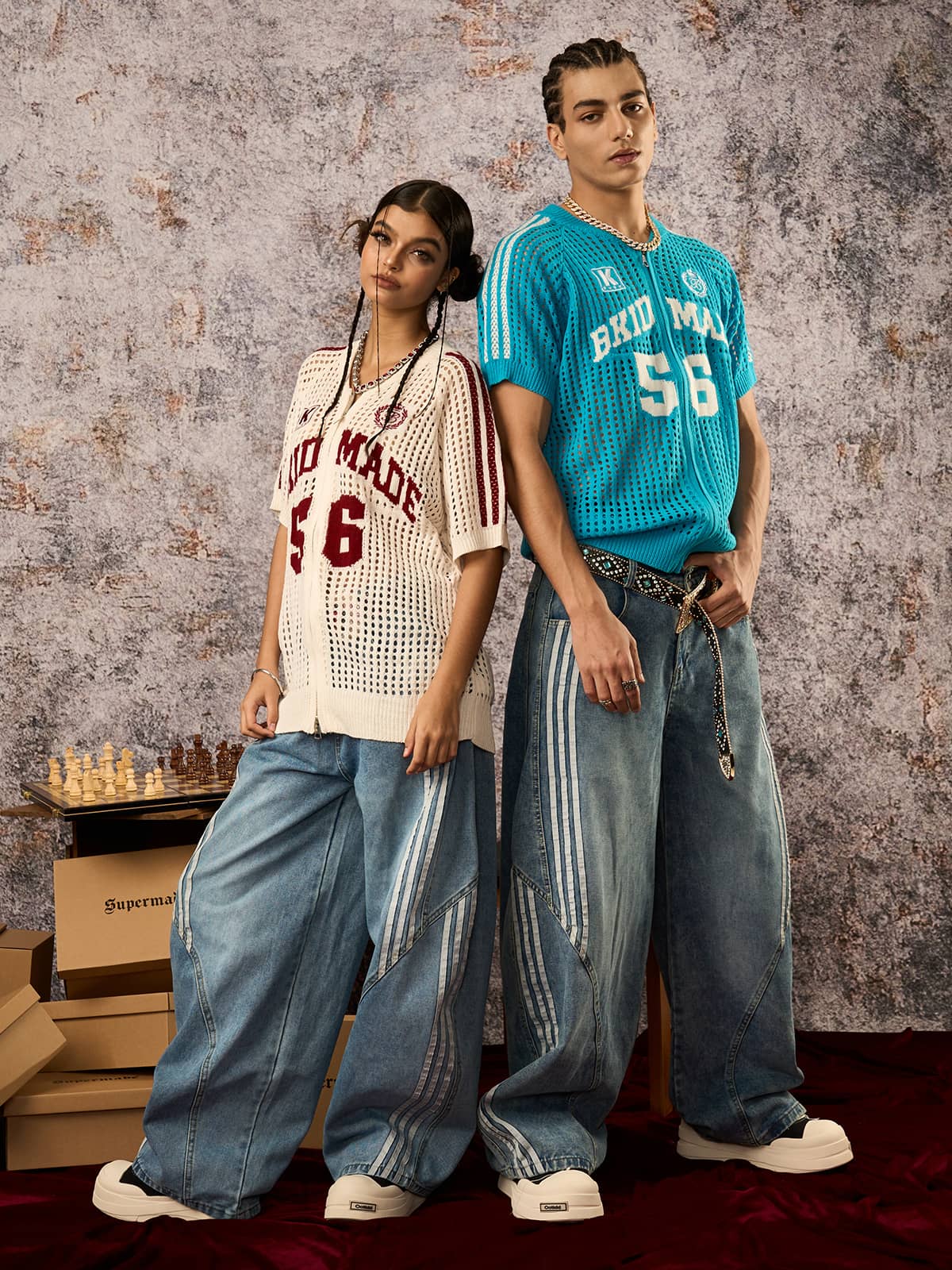 Maillot de sport à manches courtes et fermeture éclair en maille