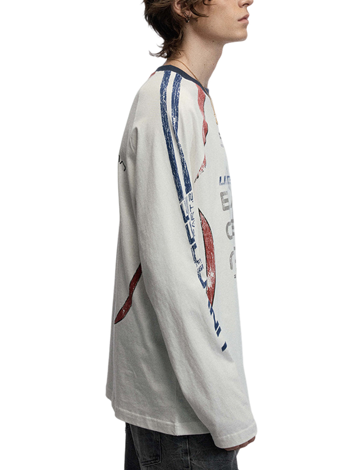 Retro Jersey  Oversized Long Sleeves T-Shirt