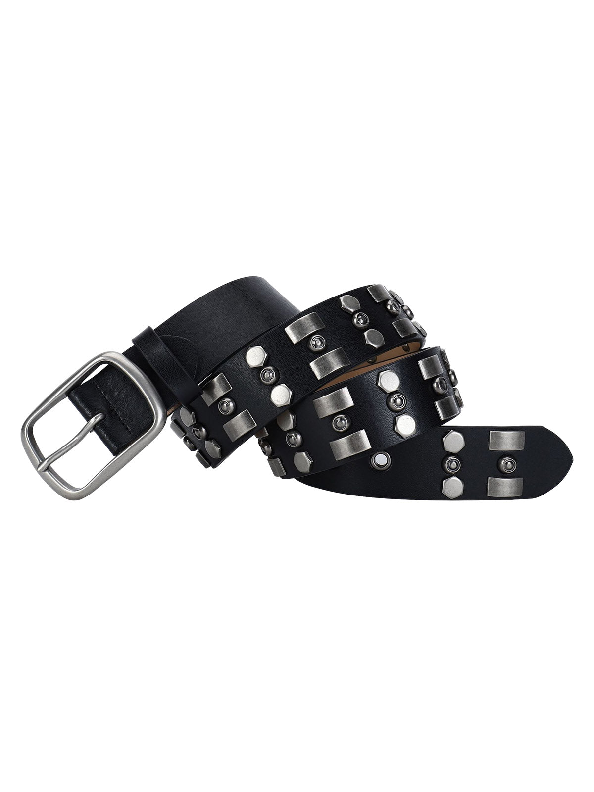 Punk Style Rivet PU Leather Belt