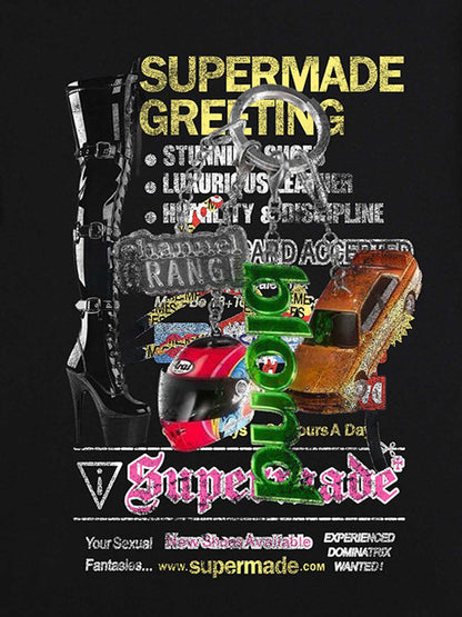T-shirt à imprimé graphique audacieux