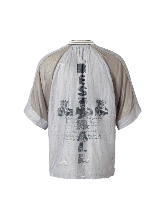 T-shirt à imprimé croix Street Stitching