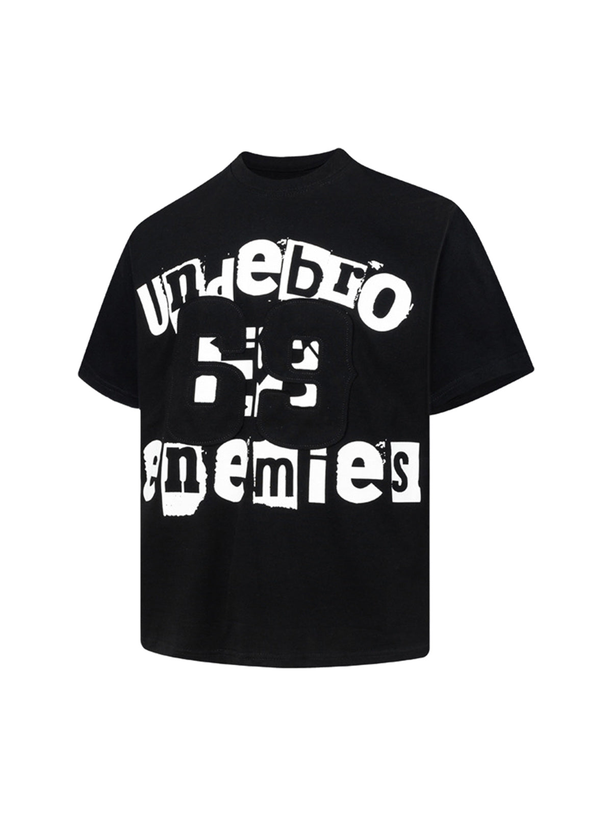 Graphic Patch Letter Print T-Shirt