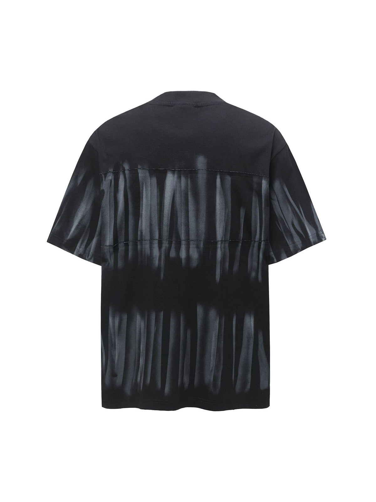 Oversized Tie-Dye Embroidered Letter T-Shirt