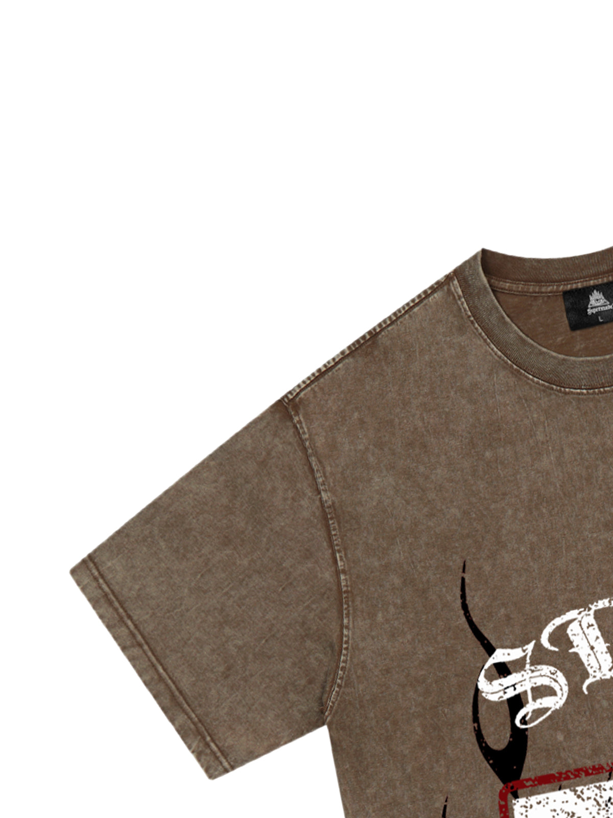 Original 77 Flammen-Grafik-T-Shirt