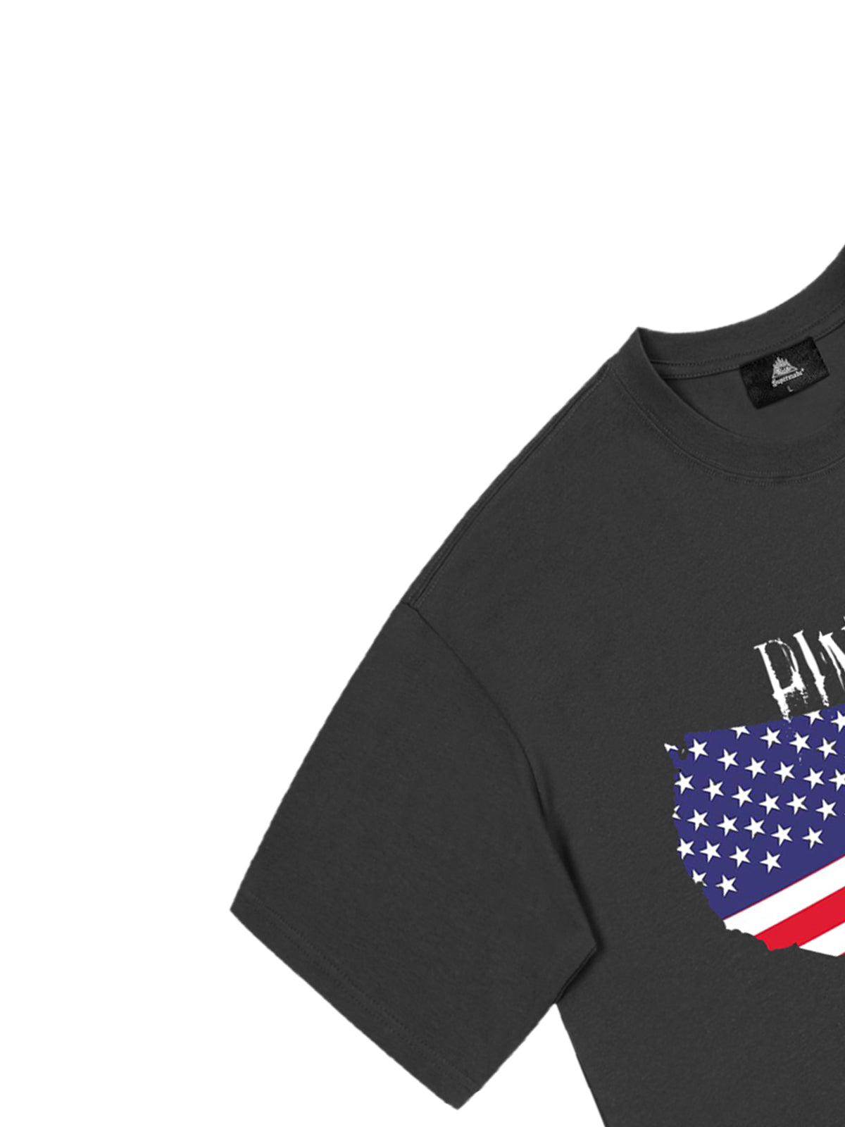 Original Creative Map Flag Print T-shirt