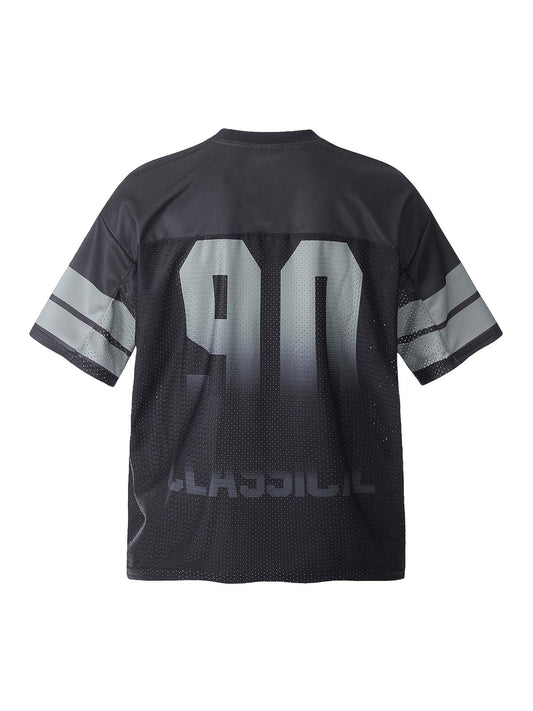 Number "90" Sports Jersey Print T-shirt