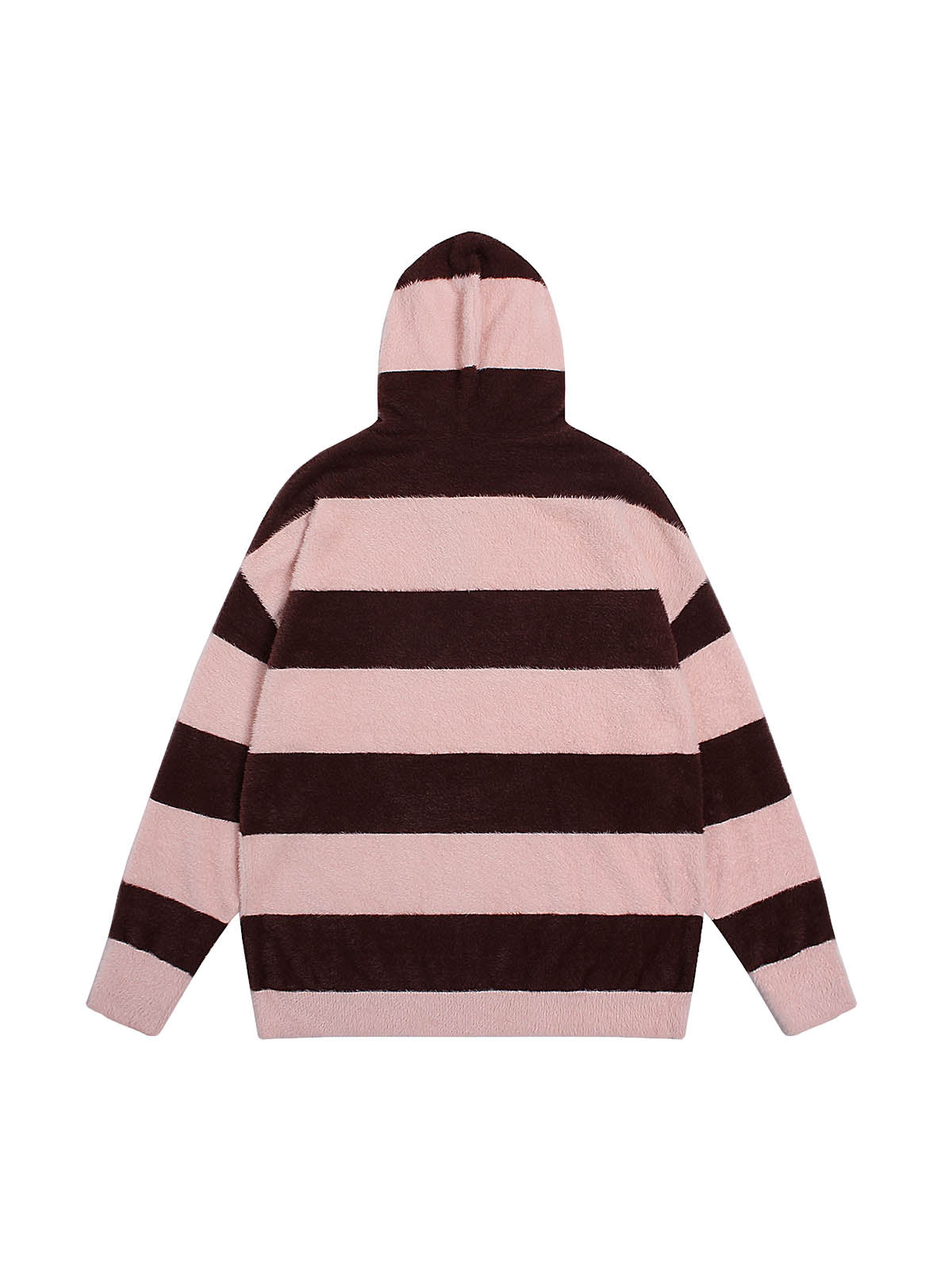 Thesupermade – Gestreifter Strickpullover mit Kapuze